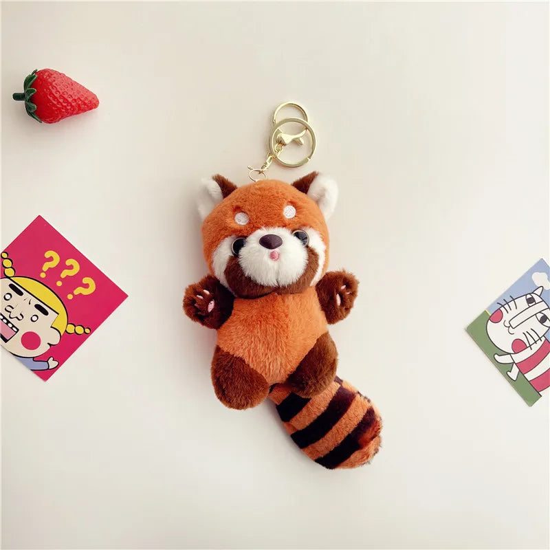 Red Panda Plush Keychain – Backpack Charm