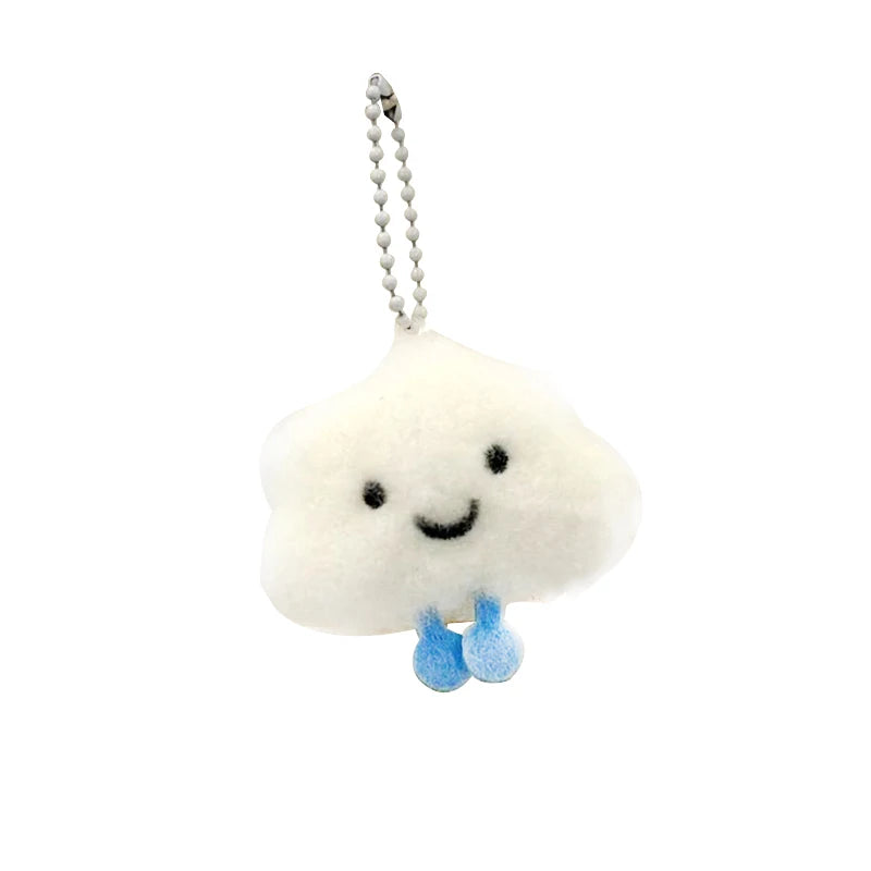 Cloud Plush Squeaky Keychain – Backpack Charm
