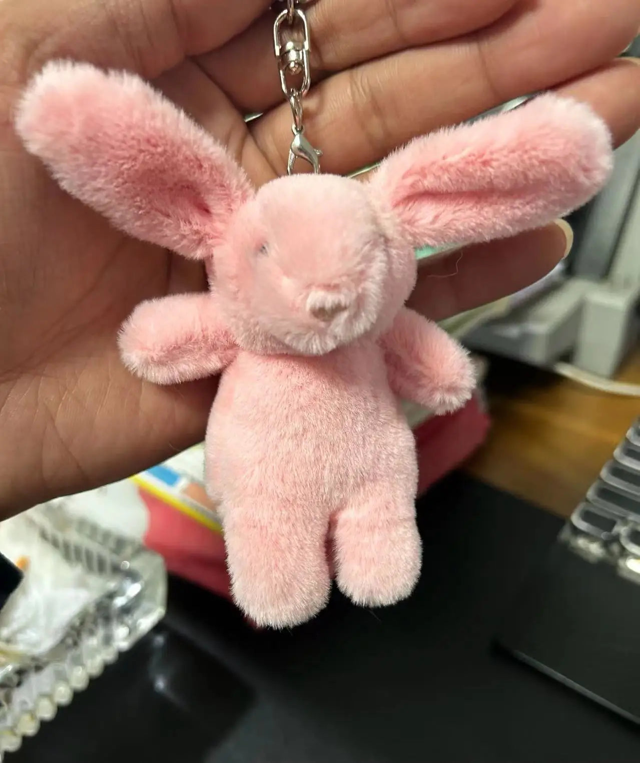 Rabbit Pompom Bag Charm