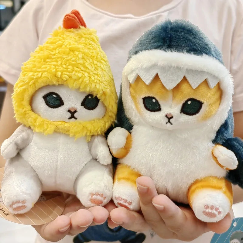 Shark Cat Plush Keychain – Tempura Shrimp Mofusand