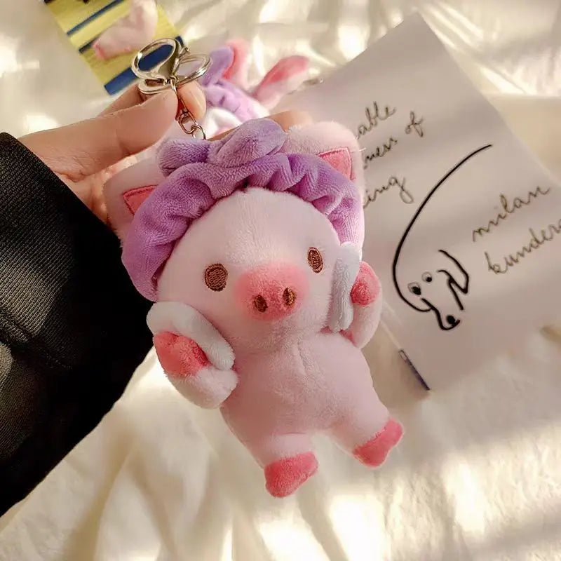 Piggy Plush Keychain – Soft Cartoon Pig Bag Charm