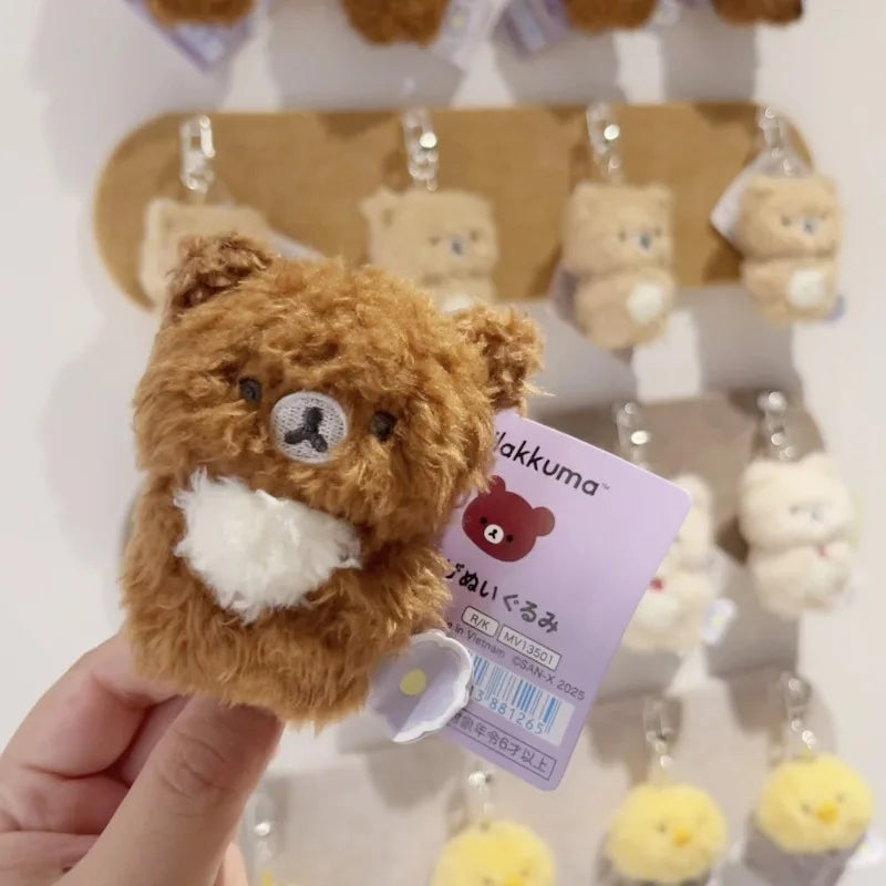 Fluffy Bear Plush Keychain – Curly Hair