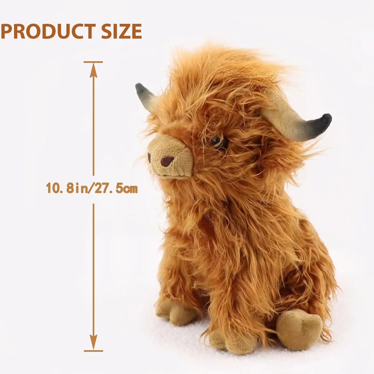 Highland Cow Plush Toy – 25cm