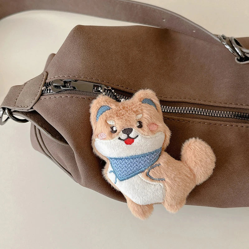 Shiba Inu Plush Keychain – Backpack Charm