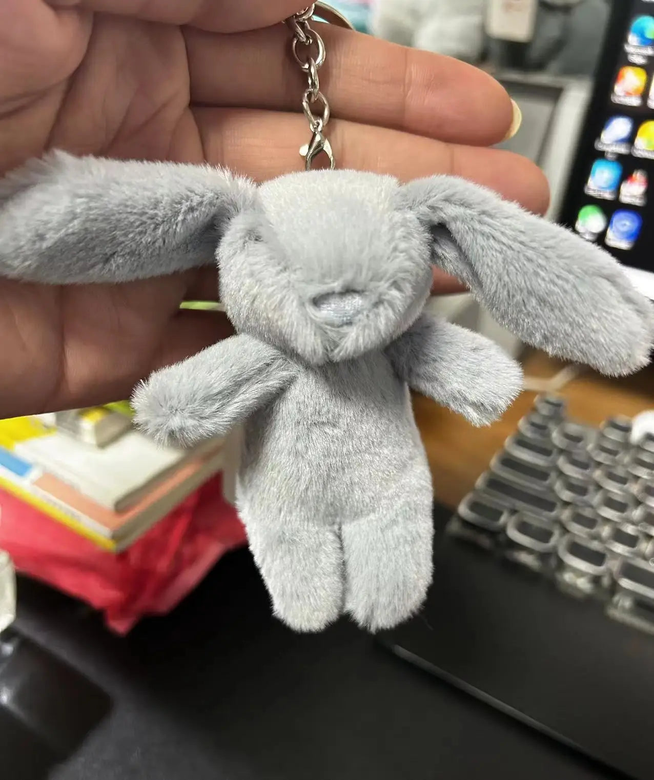Rabbit Pompom Bag Charm