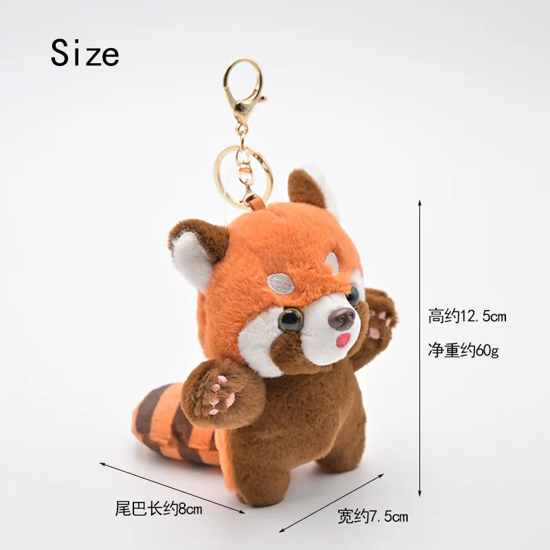 Red Panda Plush Keychain – Backpack Charm