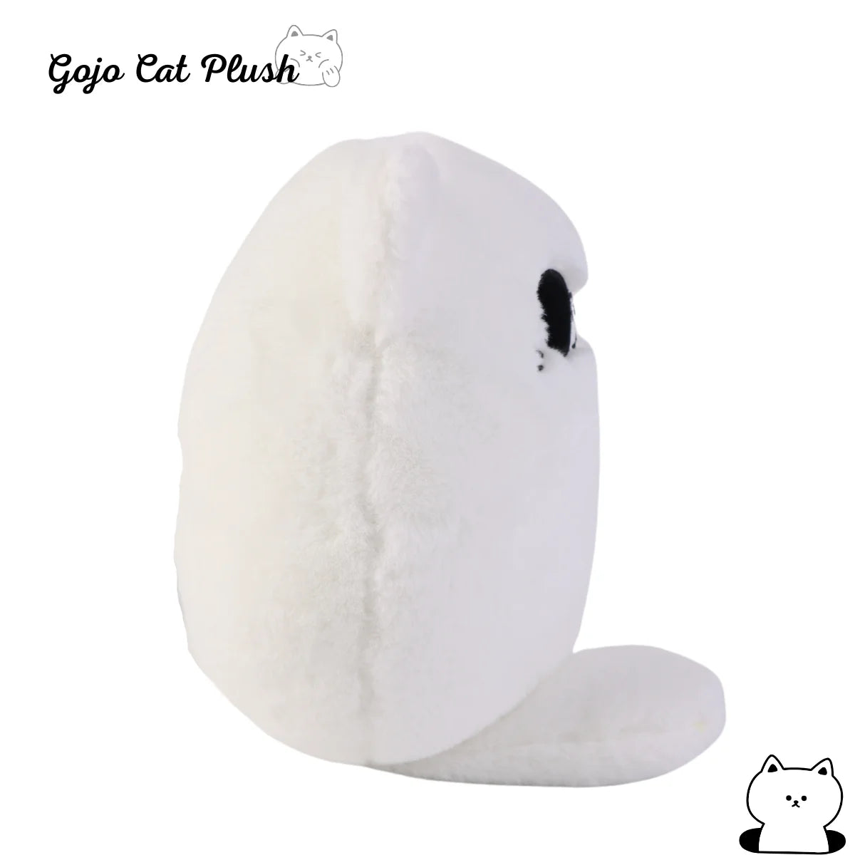 Gojo Cat Plush Pillow – Anime Sunglasses White Cat, 30cm
