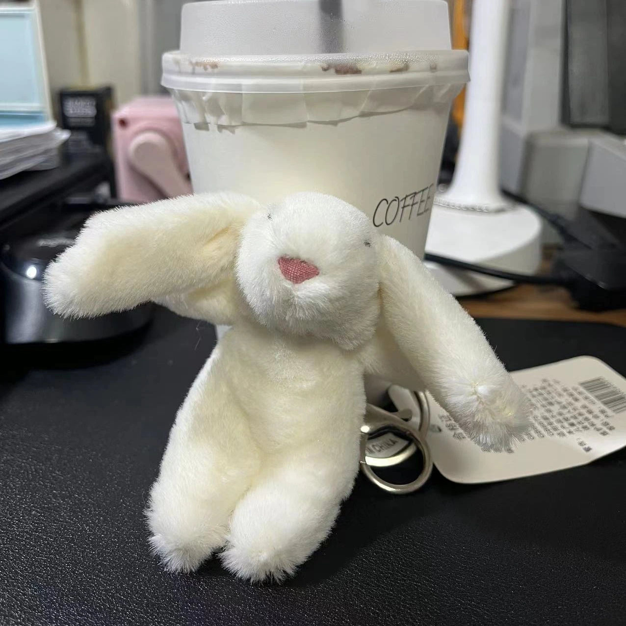 Rabbit Pompom Bag Charm