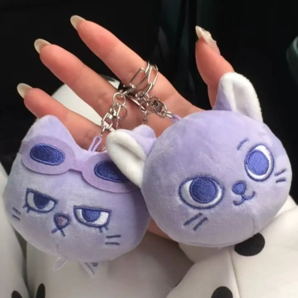 Purple Kpop Boy Group Animal Keychain