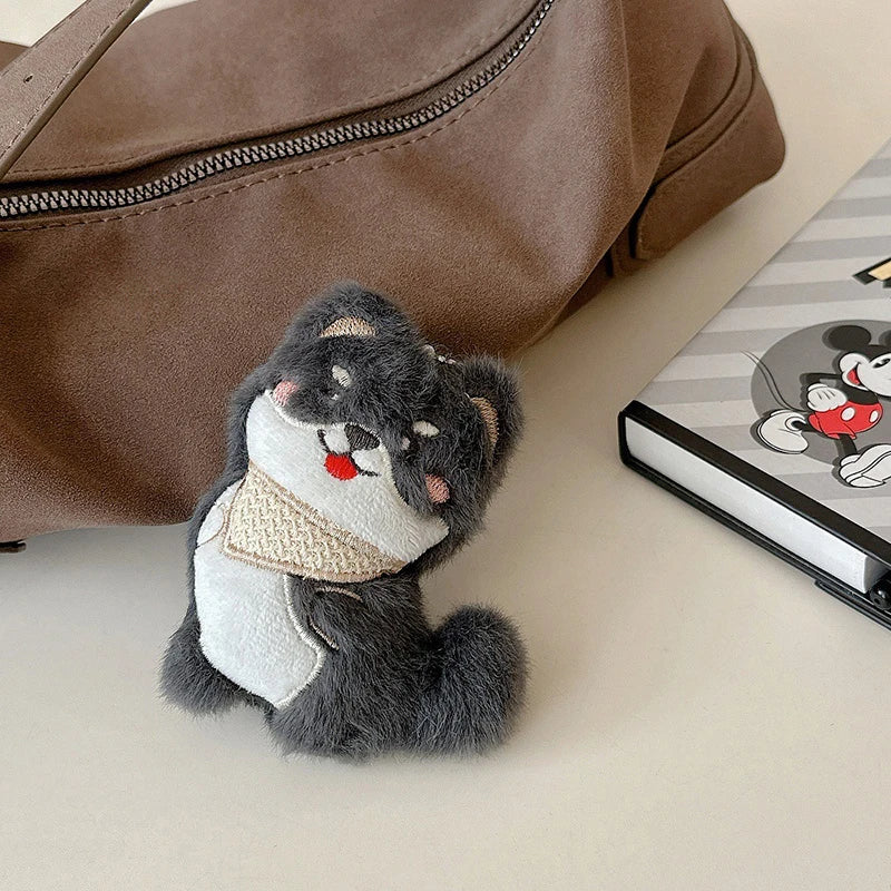 Shiba Inu Plush Keychain – Backpack Charm