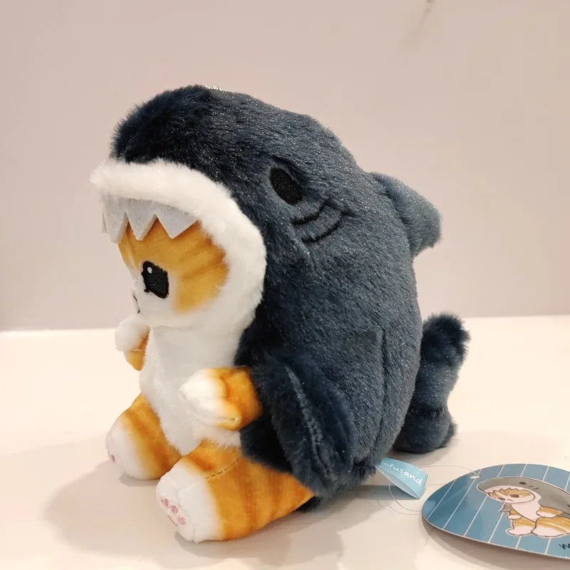 Shark Cat Plush Keychain – Tempura Shrimp Mofusand