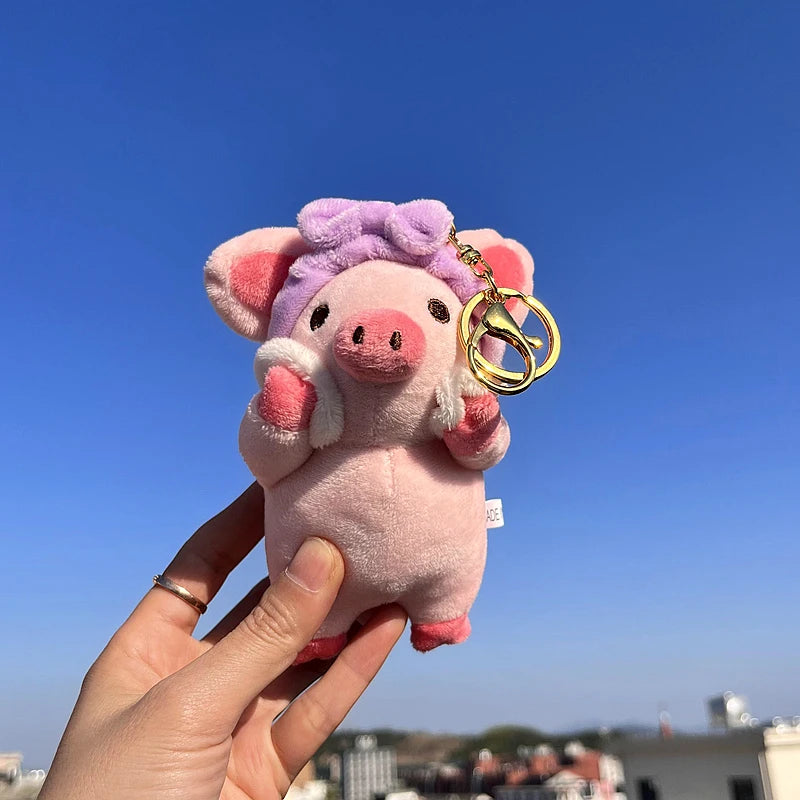 Piggy Plush Keychain – Soft Cartoon Pig Bag Charm