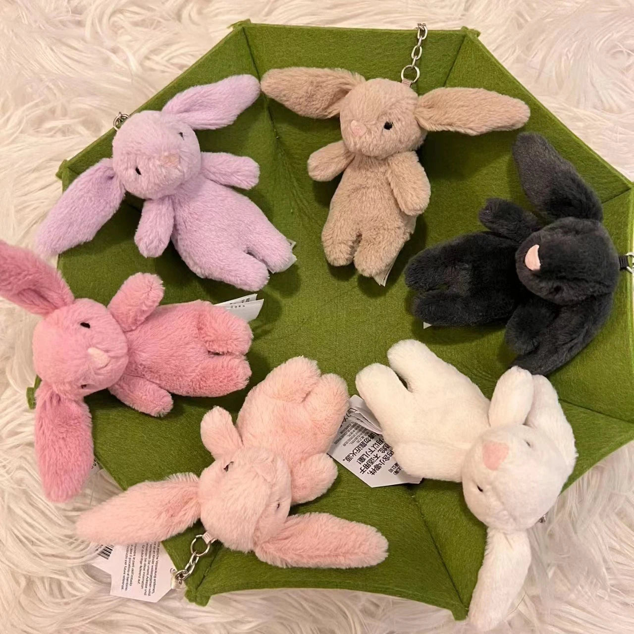 Rabbit Pompom Bag Charm