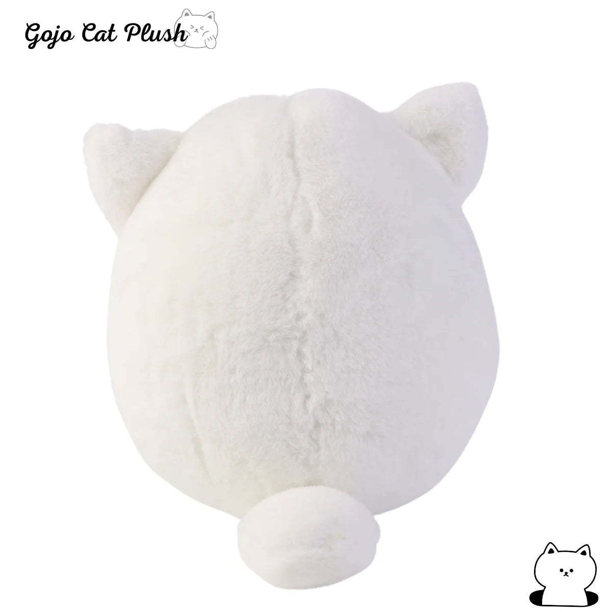 Gojo Cat Plush Pillow – Anime Sunglasses White Cat, 30cm