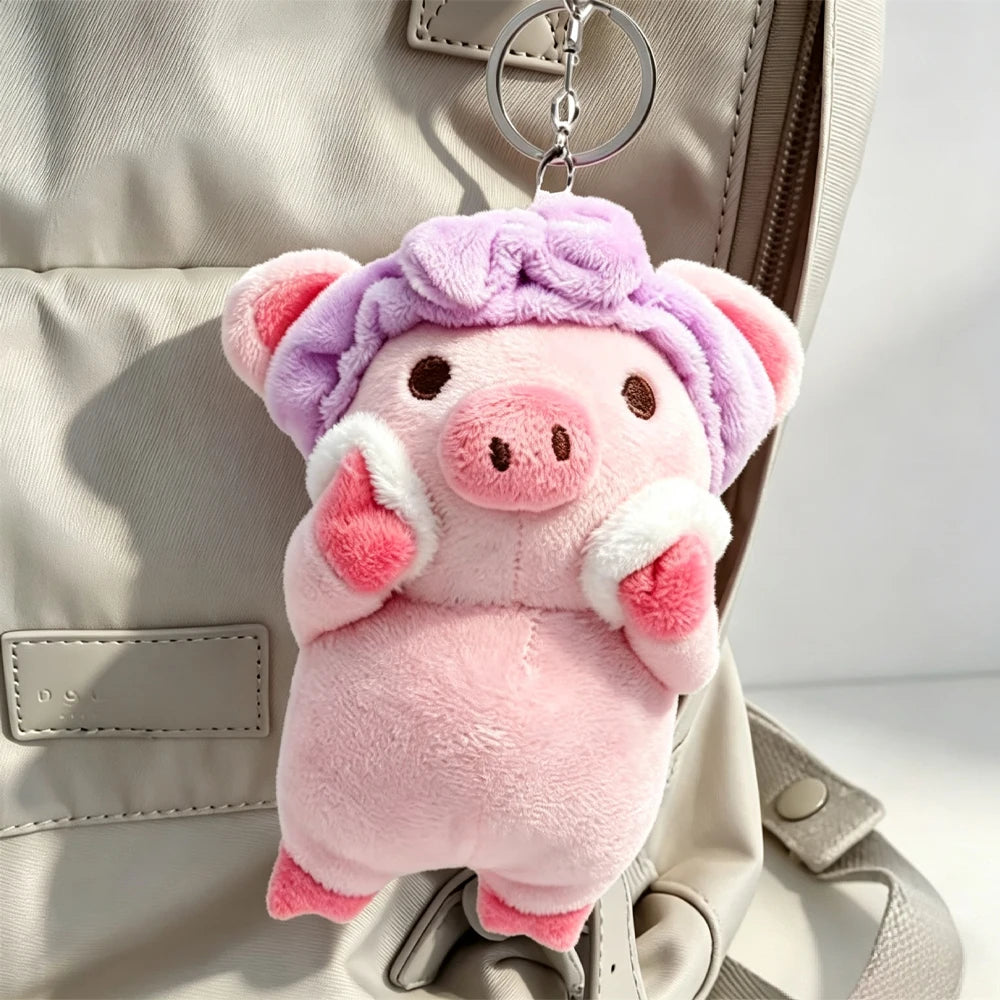 Piggy Plush Keychain – Soft Cartoon Pig Bag Charm