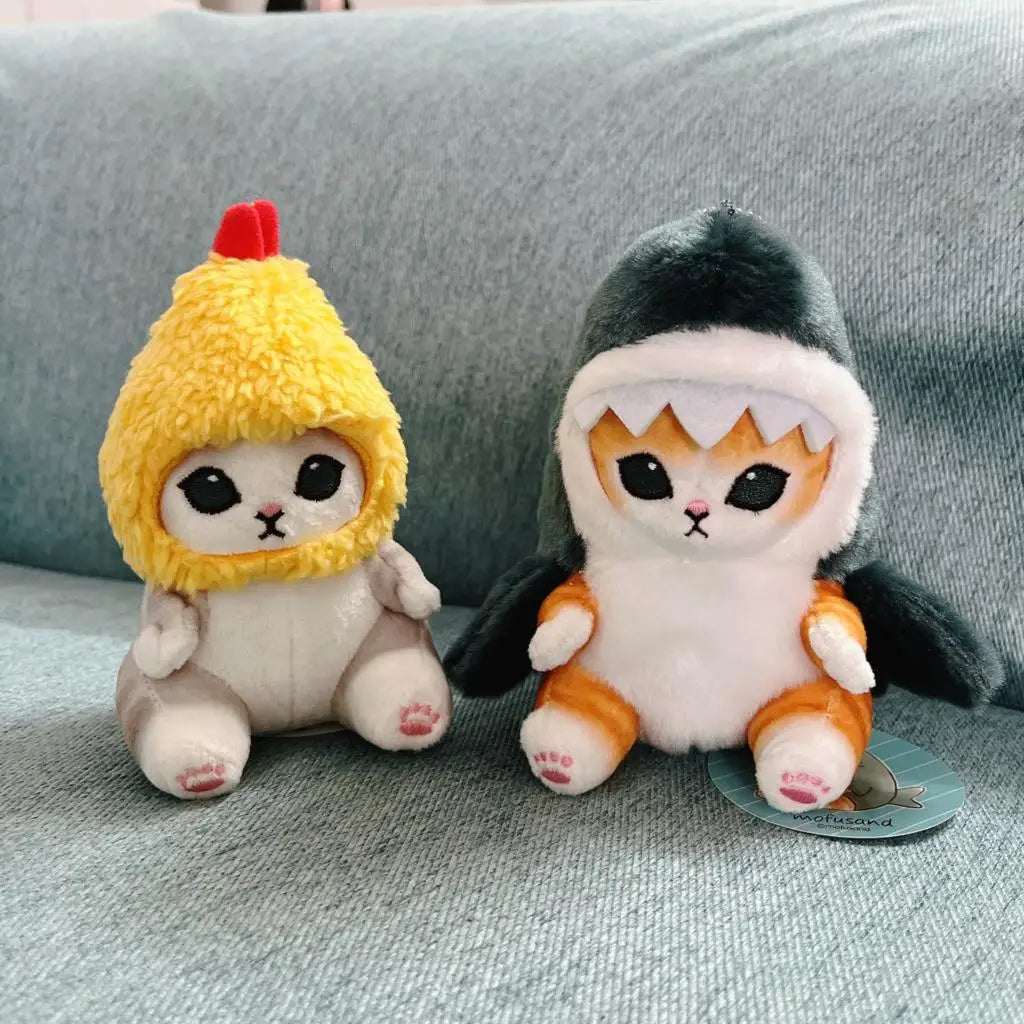 Shark Cat Plush Keychain – Tempura Shrimp Mofusand