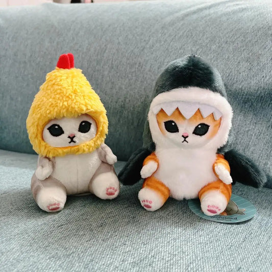 Shark Cat Plush Keychain – Tempura Shrimp Mofusand
