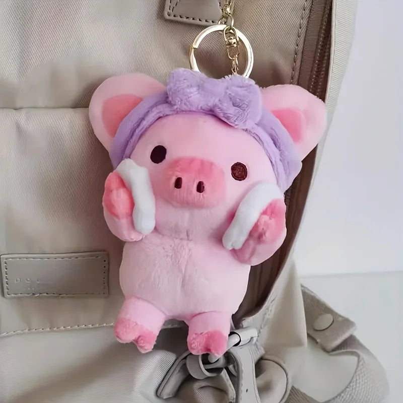 Piggy Plush Keychain – Soft Cartoon Pig Bag Charm