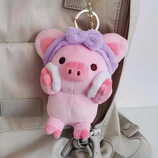 Piggy Plush Keychain – Soft Cartoon Pig Bag Charm