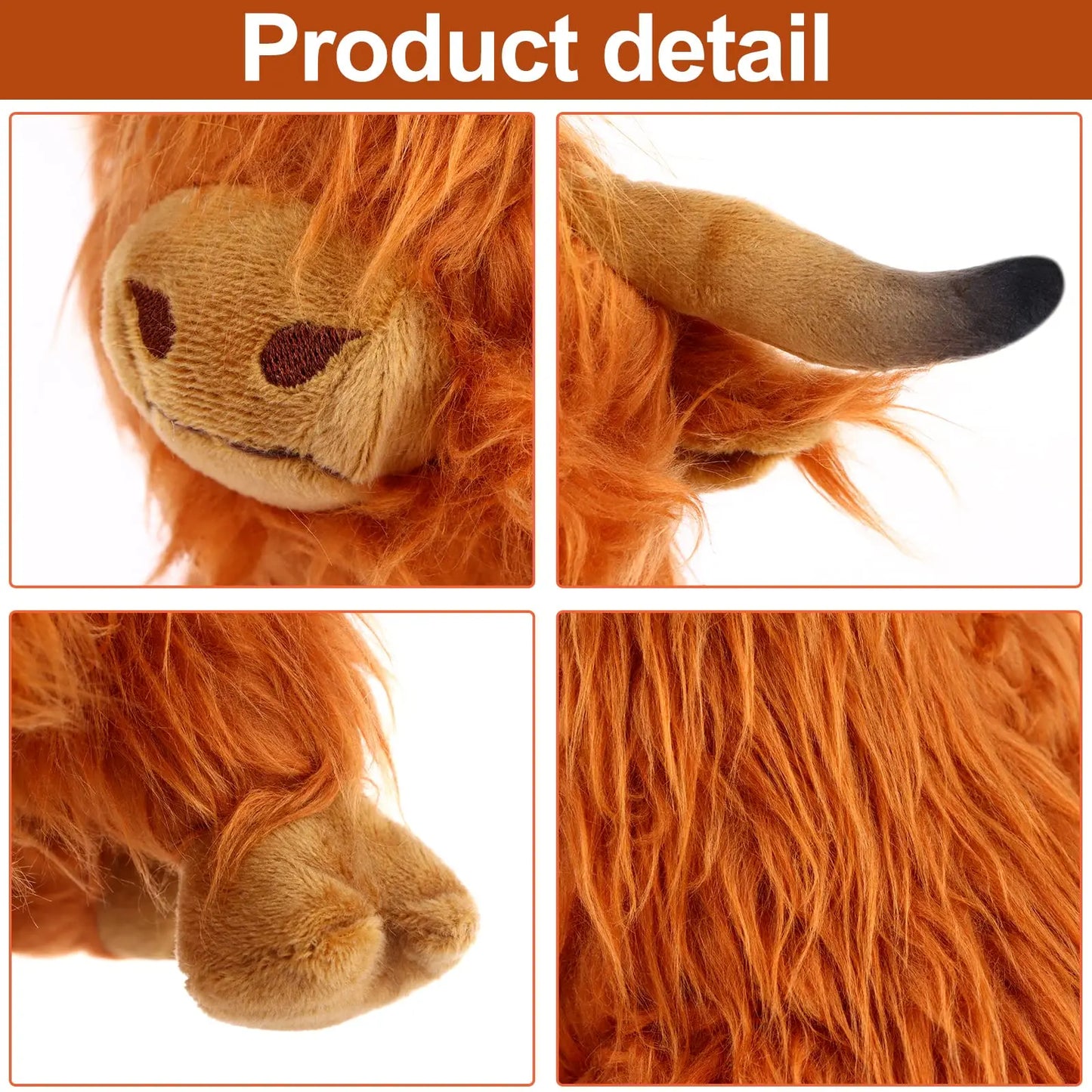 Highland Cow Plush Toy – 25cm