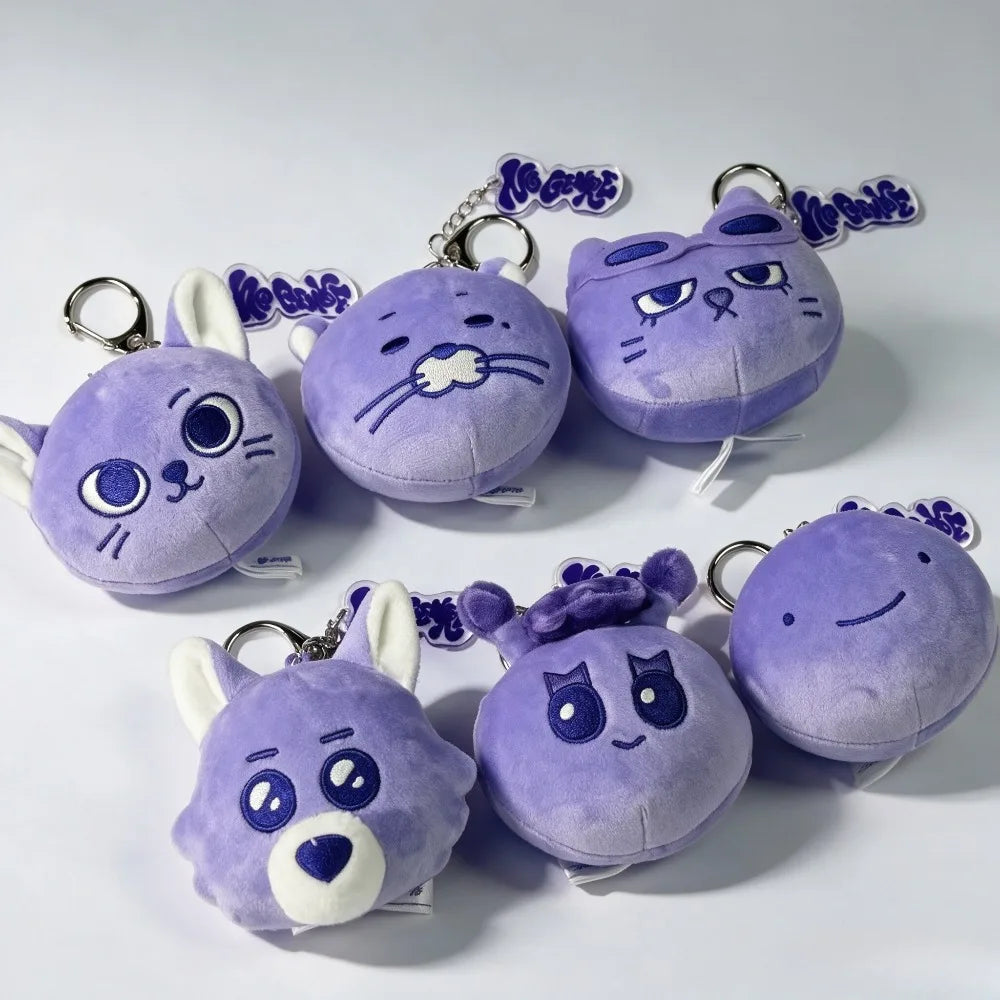 Purple Kpop Boy Group Animal Keychain