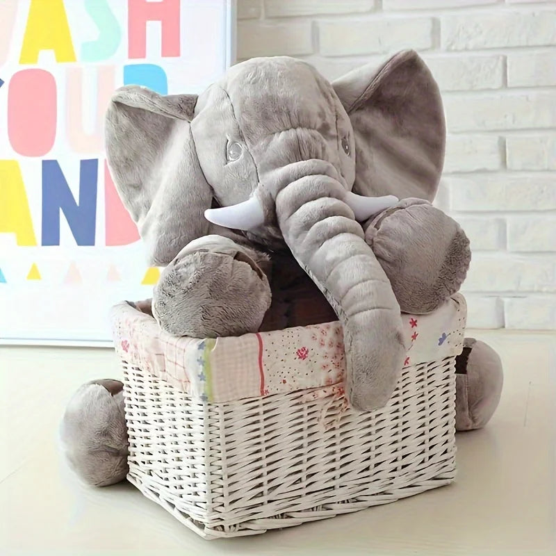 Elephant Plush Pillow Toy – 40cm