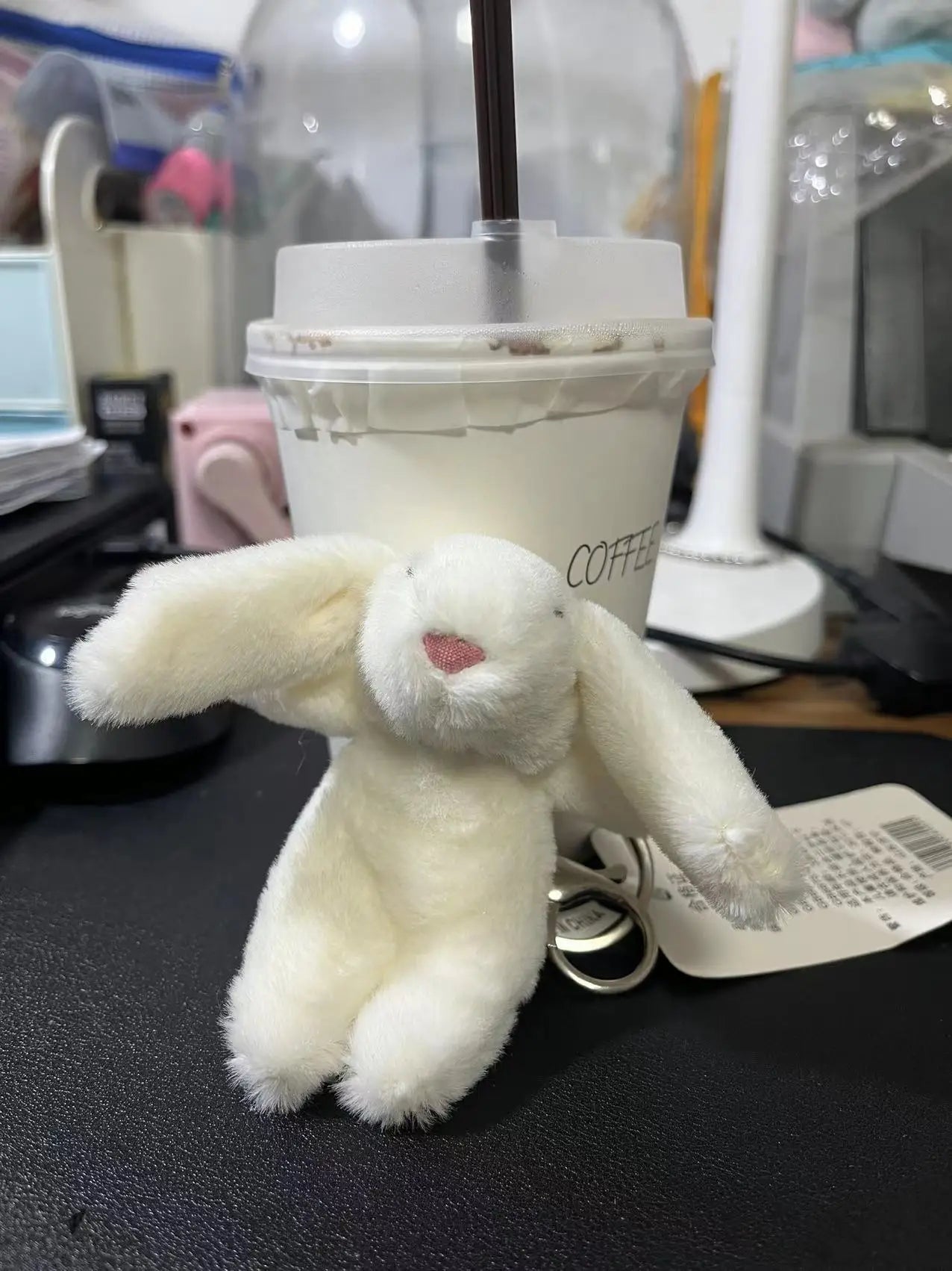 Rabbit Pompom Bag Charm