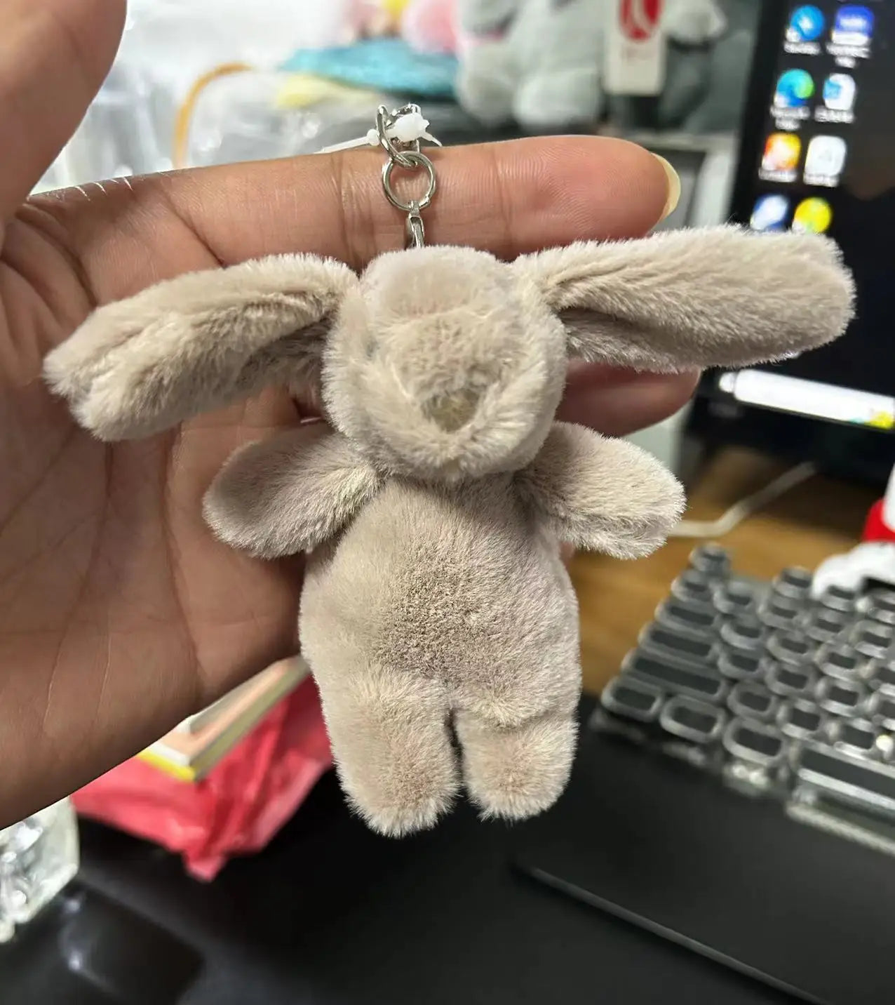 Rabbit Pompom Bag Charm