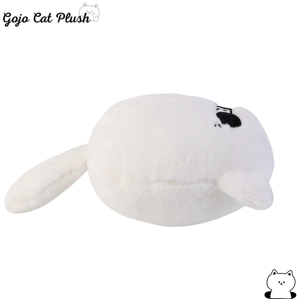 Gojo Cat Plush Pillow – Anime Sunglasses White Cat, 30cm