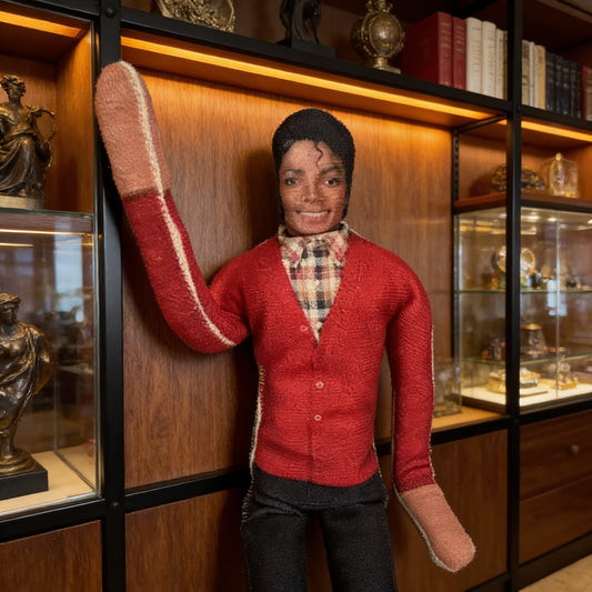 New Style Michael Jackson Cosplay Prop Doll — Bendable Poseable Joints, Flexible Wire Frame, Plush Stuffed Figure, Posable Art Toy, Room Decoration, Abstract Joint Mobility, Collectible Gift